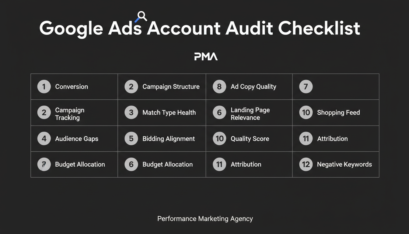 Google Ads Audit Checklist: 12 Things to Check Before You Touch a Campaign