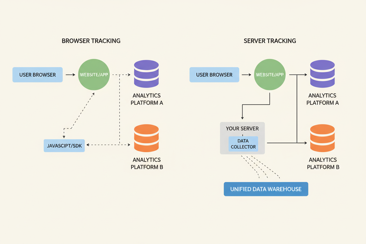 Meta CAPI data flow from Shopify server to Facebook