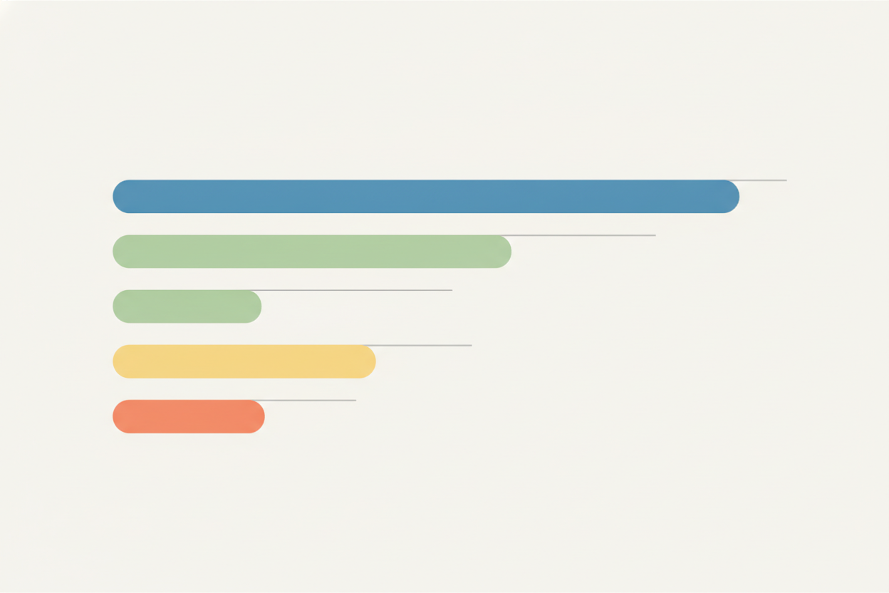 ROAS benchmarks chart showing ranges by ecommerce category